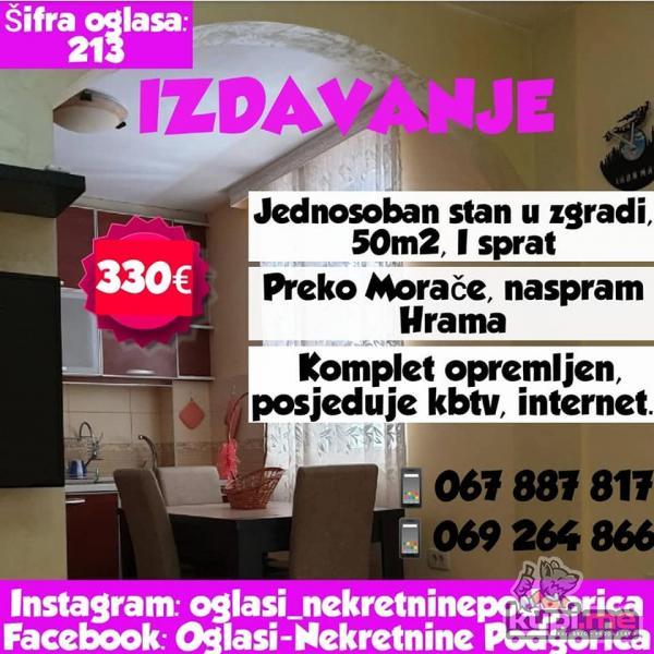 Jednosoban stan Preko Morače