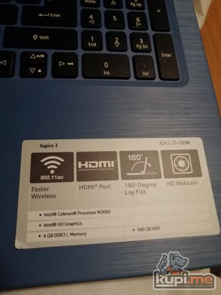 Prodajem lap-top acer aspire 3 a315-33